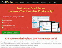 Tablet Screenshot of postmasteremailserver.com